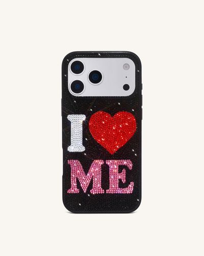 Coque de téléphone « I Love Me » en cristal artificiel - Noir - JW PEI - Modalova