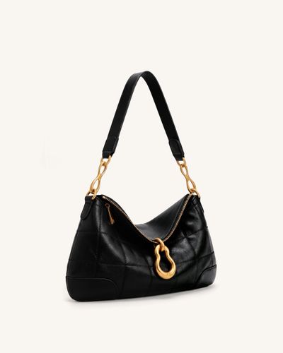 Jayla Sac à bandoulière orné d'un pendentif métallique - Noir anthracite - JW PEI - Modalova