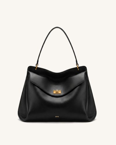 Lucia Sac à bandoulière avec fermoir pivotant - Noir - JW PEI - Modalova