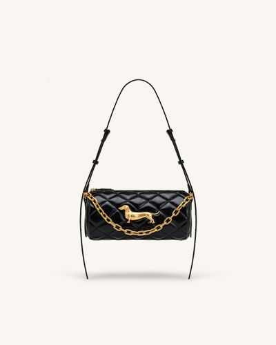 Lucienne Sac à bandoulière matelassé à chaîne Teckel - Noir - JW PEI - Modalova