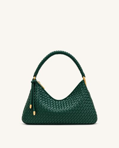 Lorena Sac à bandoulière tissé - Vert émeraude - JW PEI - Modalova