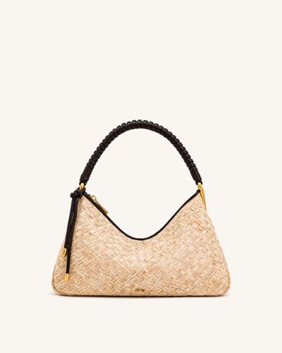 Lorena Sac porté épaule en faux paille - Marron - JW PEI - Modalova