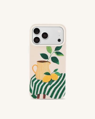 Coque de téléphone art pichet de citron - Vert - JW PEI - Modalova