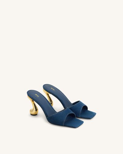 Hannah Mules à talons en jean - Bleu jean - JW PEI - Modalova