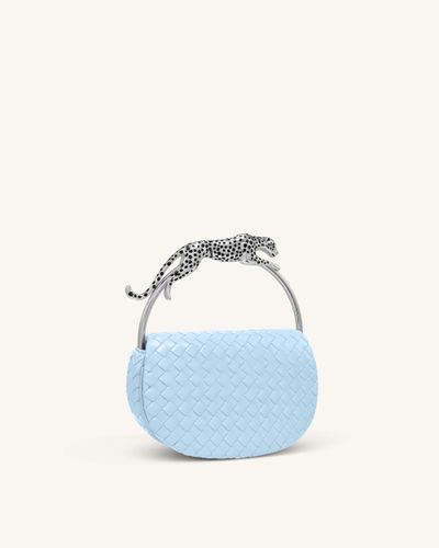 Ione Sac porté main tressé en forme de Léopard - Bleu clair - JW PEI - Modalova