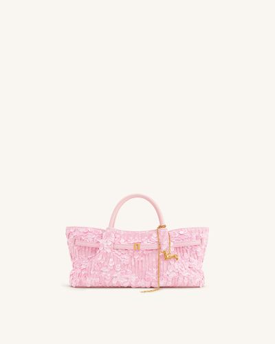 Maeve Sac cabas à breloque en métal teckel à sequins - Rose - JW PEI - Modalova