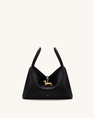 Maelle Sac à double poignée avec breloque teckel - Noir - JW PEI - Modalova