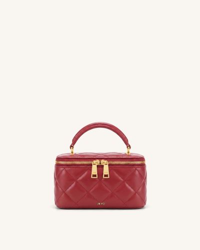 Virella Sac vanity matelassé à poignée supérieure - Rouge cerise - JW PEI - Modalova