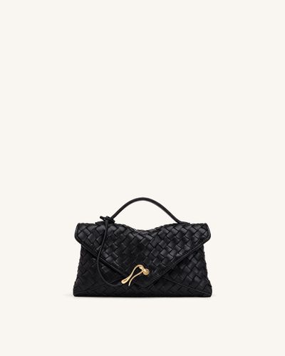 Celeste Sac pochette tissé - Noir - JW PEI - Modalova