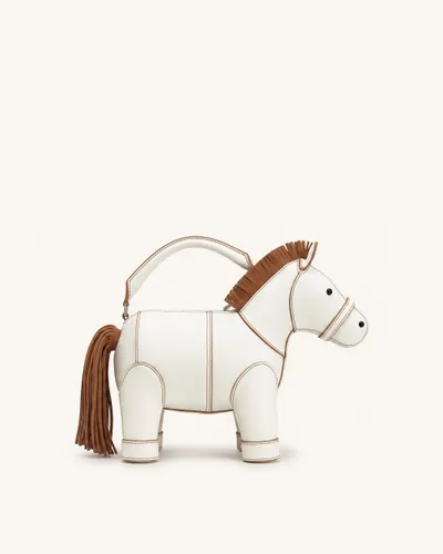 Harper Sac à main à poignée supérieure Horse - Blanc - JW PEI - Modalova