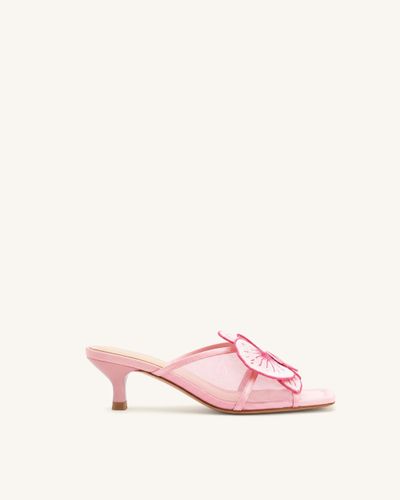 Serena Mules oversize à broderies orchidées - Rose - JW PEI - Modalova