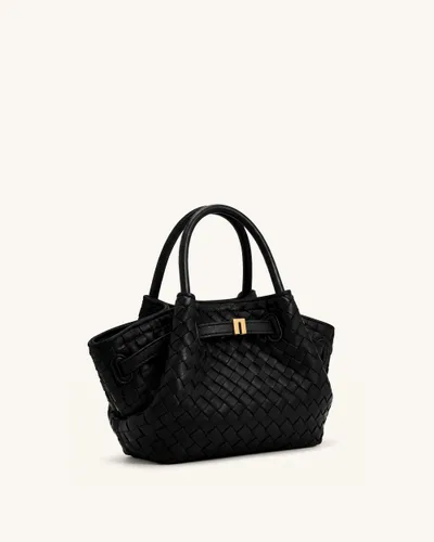 Hana Mini sac cabas tressé - Noir - JW PEI - Modalova