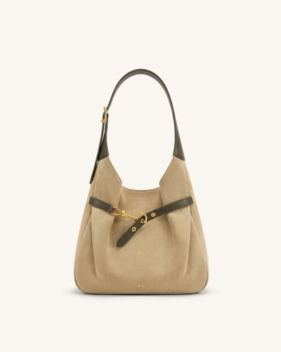 Alina Sac hobo en faux daim - Vert brunâtre - JW PEI - Modalova
