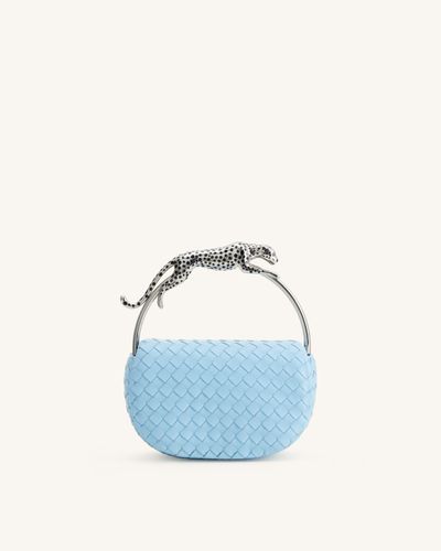 Ione Sac porté main tressé en forme de Léopard - Bleu clair - JW PEI - Modalova