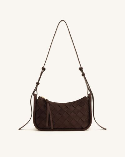 Zirelle Sac hobo en suédine tissée - Marron - JW PEI - Modalova