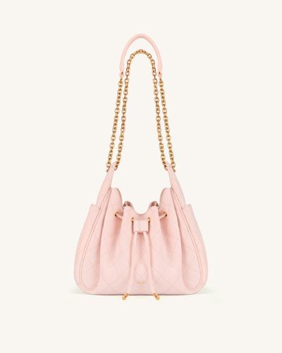 Rowan Sac seau matelassé à chaîne en faux suède - Rose - JW PEI - Modalova