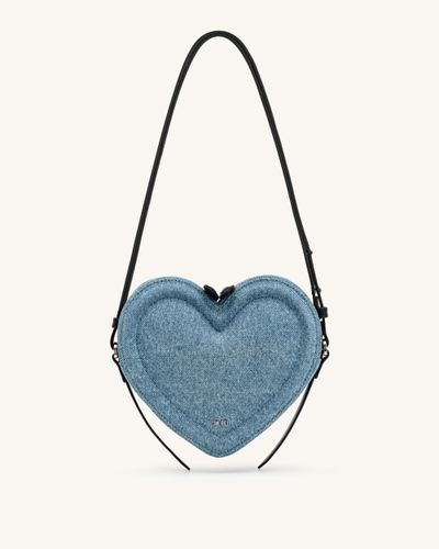 Arlene Sac bandoulière en forme de cœur - Denim bleu clair - JW PEI - Modalova