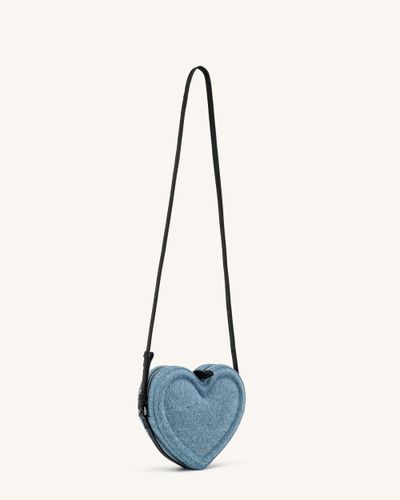 Arlene Sac bandoulière en forme de cœur - Denim bleu clair - JW PEI - Modalova