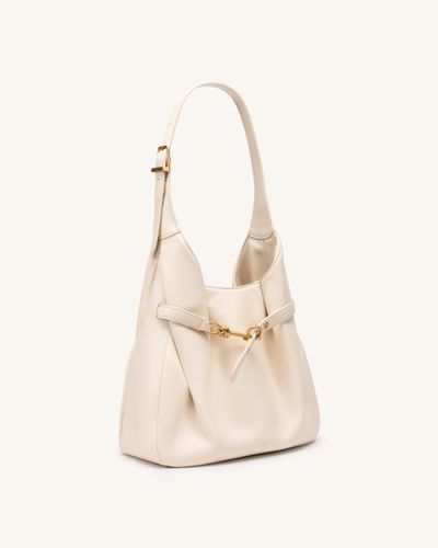 Alina Sac hobo grainé - Blanc - JW PEI - Modalova