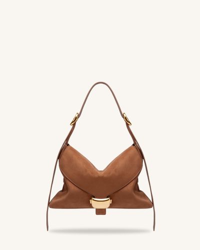 Sienna Sac hobo en faux daim - Marron - JW PEI - Modalova