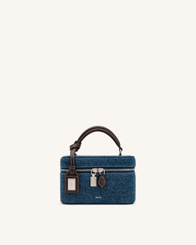 Cleo Sac à main forme boîte - Jean bleu foncé - JW PEI - Modalova