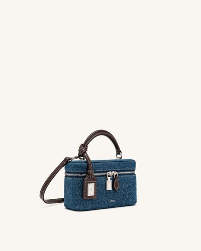 Cleo Sac à main forme boîte - Jean bleu foncé - JW PEI - Modalova