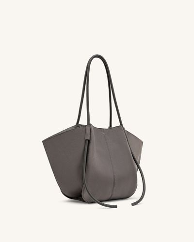 Nala Sac cabas large en faux daim - Gris foncé - JW PEI - Modalova