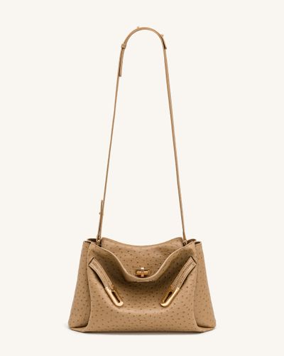 Rhea Sac porté épaule à double boucle - Camel - JW PEI - Modalova