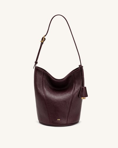 Zora Sac seau grainé - Bordeaux profond - JW PEI - Modalova
