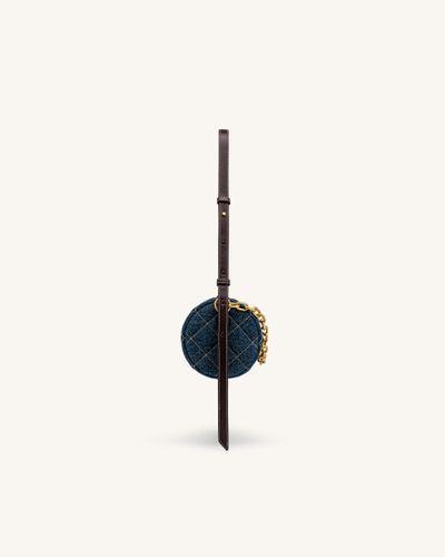 Lucienne Sac à bandoulière matelassé à chaîne motif teckel - Jean bleu - JW PEI - Modalova