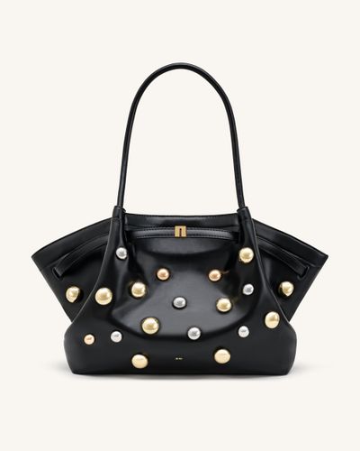 Hana Grand sac cabas à clous - Noir profond - JW PEI - Modalova