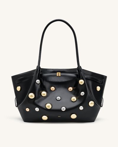 Hana Grand sac cabas à clous - Noir profond - JW PEI - Modalova