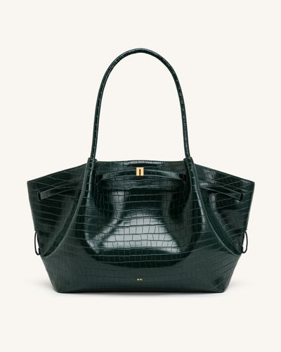 Hana Grand sac cabas aspect crocodile - Vert - JW PEI - Modalova