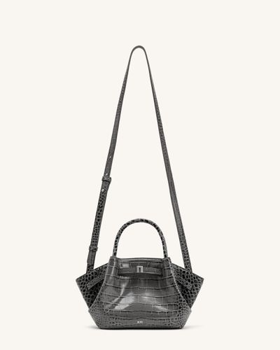 Hana Mini sac cabas - Effet croco gris - JW PEI - Modalova