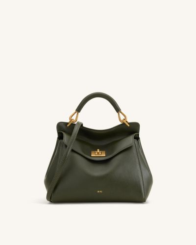 Lucia Sac à main classique à poignée supérieure - Vert olive foncé - JW PEI - Modalova
