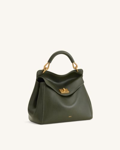 Lucia Sac à main classique à poignée supérieure - Vert olive foncé - JW PEI - Modalova