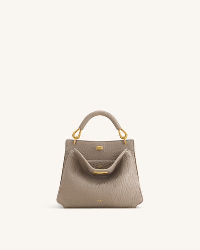 Lucia Sac à poignée supérieure effet éléphant - Gris pierre - JW PEI - Modalova