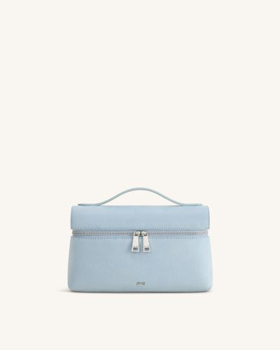 Thea Sac à poignée supérieure en faux daim - Bleu clair - JW PEI - Modalova
