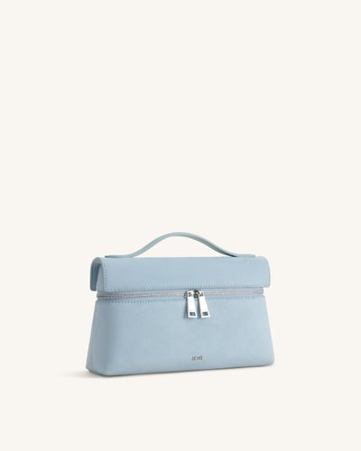Thea Sac à poignée supérieure en faux daim - Bleu clair - JW PEI - Modalova