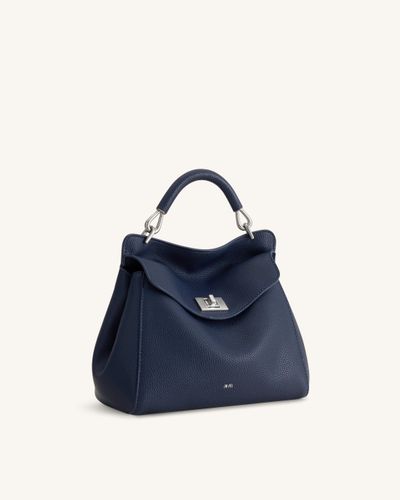 Lucia Sac à main classique à poignée supérieure - Bleu marine - JW PEI - Modalova