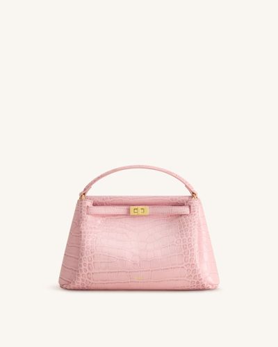 Carmen Sac à main aspect crocodile - Rose - JW PEI - Modalova