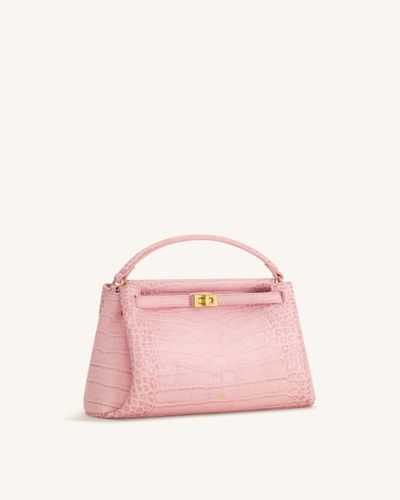 Carmen Sac à main aspect crocodile - Rose - JW PEI - Modalova