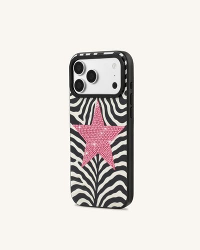 Coque de téléphone étoile zébrée - Noir - JW PEI - Modalova