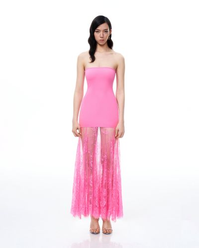 Robe en dentelle florale Evadne – Rose - JW PEI - Modalova