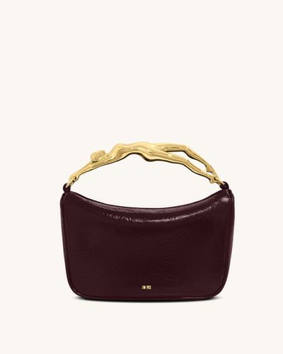 Sac à main Jenny avec poignée en forme humaine – Bordeaux foncé - JW PEI - Modalova
