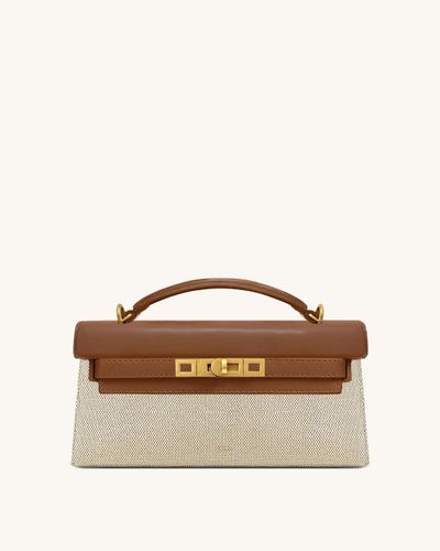 Sac à poignée Noor – Toile marron - JW PEI - Modalova