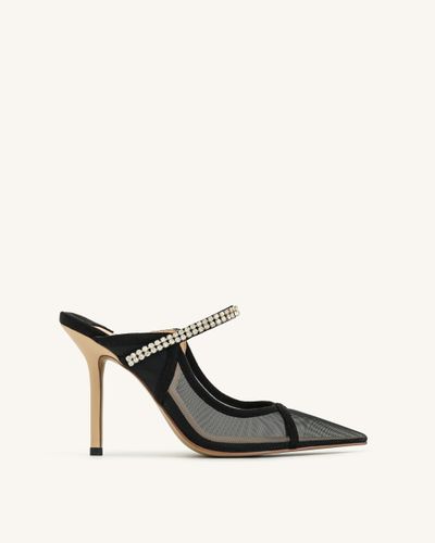 Sandales à Bride Cristal Scarlett - Noir - JW PEI - Modalova