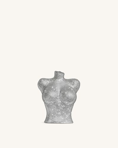 Pochette Kiara à bustier diamant – Argent - JW PEI - Modalova