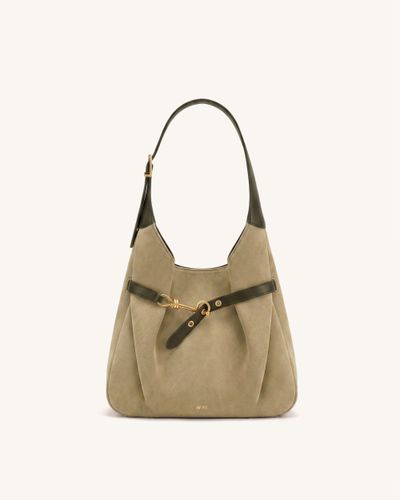 Alina Sac hobo en faux daim - Vert brunâtre - JW PEI - Modalova