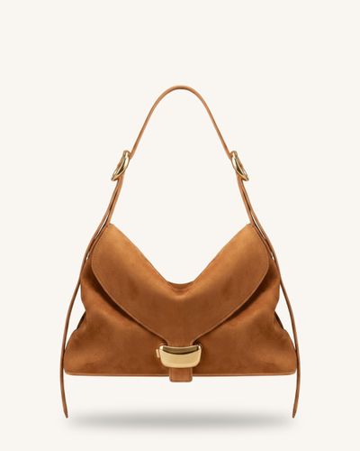 Sienna Sac hobo en faux daim - Marron - JW PEI - Modalova
